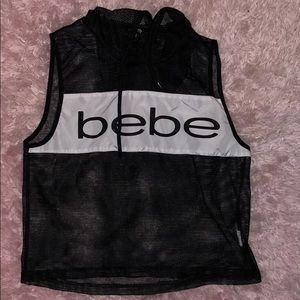 Bebe mesh hoodie vest